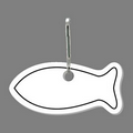 Zippy Clip - Fish Outline Decorated Tag W/ Clip Tab